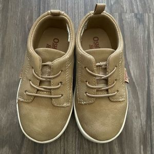 Osh Kosh size 7 sneakers - tan faux leather